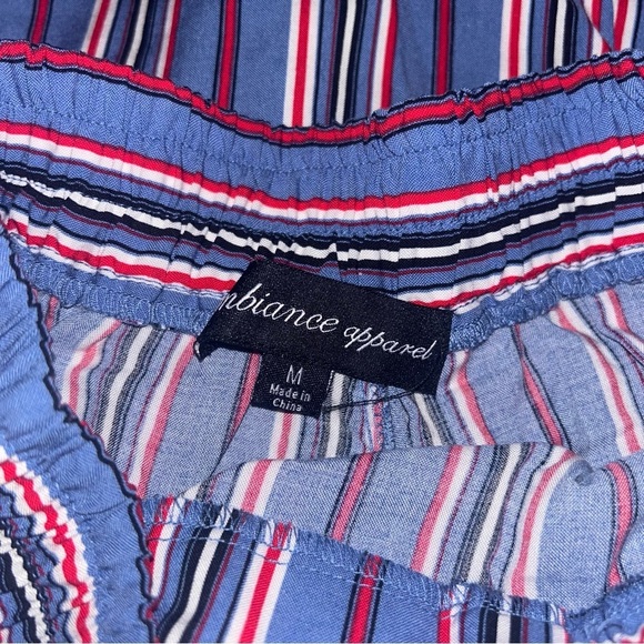 Ambiance Apparel Hi-Waist Wide Leg Striped Casual Pant Bundle Size Medium - Picture 6 of 7
